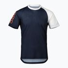 Tricou de ciclism pentru bărbați POC MTB Pure turmaline navy/hydrogen white