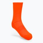 Șosete de ciclism POC Fluo Mid fluorescent orange