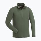 Bluză termoactivă pentru bărbați Pinewood Abisko Merino Base Layer Half Zip d.mossgreen