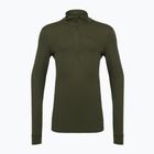 Bluză termoactivă pentru bărbați Pinewood Abisko Merino Base Layer Half Zip d.mossgreen