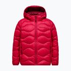 Geacă cu puf pentru copii Peak Performance Helium Down Hood Jacket Tech Burgundy/Vertical Zenith