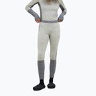 Pantaloni termoactivi pentru femei Peak Performance Peak Performance Magic 7/8 Long Johns Wool-Blend Baselayer med grey melange/melange grey