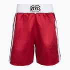 Pantaloni scurți de box pentru bărbați Cleto Reyes Satin Boxing red/white