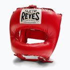Casca de box Cleto Reyes cu față ascuțită, bară din nailon roșu