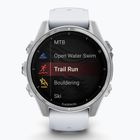 Ceas Garmin Fenix 8 43 mm Amoled silver/white stone