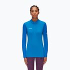 Tricou de trekking pentru femei MAMMUT Aenergy ML Half Zip Pull albastru