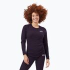 Longsleeve termoactiv pentru femei ODLO Warm Originals Stripes Bl Top Crew Neck dark saphire