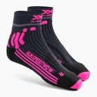 Șosete de alergare pentru femei X-Socks Run Speed Two 4.0 dolomite grey/neon flamingo