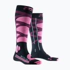 Șosete de schi pentru femei X-Socks Ski Control 4.0 opal black/magnolia purple