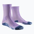 Șosete de alergare pentru femei X-Socks Trailrun Discover Crew orchid/sunset blue