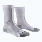 Șosete de alergare pentru bărbați X-Socks Trailrun Discover Crew arctic white/pearl grey