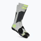Șosete de schi pentru copii X-Socks Ski Discover Otc rhino grey/canary