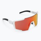 Ochelari de soare SCOTT Shield Compact alb mat/roșu cromat