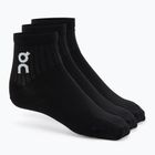 Șosete On Running Logo Sock Mid 3 pary black