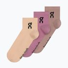 Șosete On Logo Sock Mid 3 pack sherbet/rhodonite