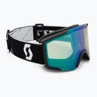 Ochelari de schi SCOTT Shield black/white/amp aurora green chrome