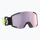 Ochelari de schi SCOTT Shield black/neon yellow/amp lavender chrome