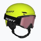Cască de schi pentru copii SCOTT Track + Gogle Factor Pro Combo neon yellow/black