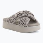 Șlapi pentru femei INUIKII Woven Stones Platform stone grey