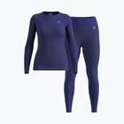 Set de lenjerie termică pentru femei ODLO Fundamentals Performance Warm skipper blue