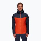 Jachetă hardshell pentru bărbați MAMMUT Kento Light HS portocaliu/verde 1010-27760