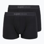 Boxeri termoactivi pentru bărbați super.natural Tundra 175 2 pary jet black/jet black
