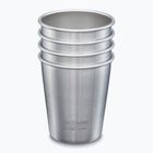 Căni turistice Klean Kanteen Pint Cup 4 bucăți brushed stainless