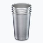 Căni turistice Klean Kanteen Pint Cup 4 bucăți brushed stainless