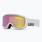 Ochelari de schi Giro Cruz white wordmark/ yellow boost