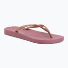 Șlapi pentru femei Ipanema Anat Tan lilac/metallic pink