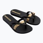 Ipanema Kirei negru / auriu flip flop pentru femei