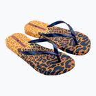Șlapi pentru femei Ipanema Animal Print VI yellow/pearly blue