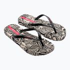 Șlapi pentru femei Ipanema Animal Print VI beige/black/pink