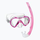 Set de snorkeling pentru copii Mares Combo Seahorse pink/clear