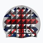 Șapcă de înot HEAD Flag Suede Rhoumb gri-roșu 455288