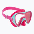 Mască de snorkeling pentru copii Mares Turtle aqua/pink