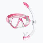 Set de snorkeling  Mares Combo Wahoo Neon pink/white/clear