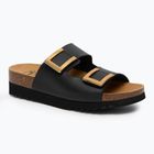 Papuci pentru femei Scholl Monterey 2 Straps Ad Med black