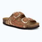 Papuci pentru femei Scholl Noelle Crochet bude/light brown/cognac