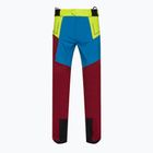 Pantaloni de drumeție pentru bărbați La Sportiva Crizzle EVO Shell sangria/albastru electric cu membrană, pentru bărbați La Sportiva Crizzle EVO Shell sangria/albastru electric