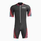 Costum de wetsuit Cressi Playa Shorty 2.5 mm negru/roșu pentru femei