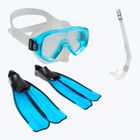 Cressi Rondinella Kid Dive set Mască + snorkel + aripioare albastru CA189235