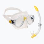 Set de scufundări Cressi Marea + mască Gamma + snorkel galben/colorat DM1000051