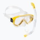 Cressi Onda kit de snorkel pentru copii + mască Mexico + snorkel transparent galben DM1010131