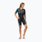 Spumă de înot pentru femei Cressi Playa Shorty 2.5 mm black/aquamarine