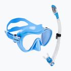 Set de scufundări  Cressi F1 + Supernova Dry blue metal