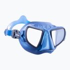 Mască de scufundări Cressi Atom blue metal/black