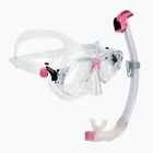 Set de scufundare Cressi Marea + Seal Dry Jr clear/pink