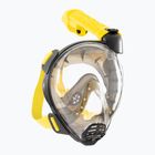 Masca facială completă pentru snorkeling Cressi Komodo Full Face black/yellow