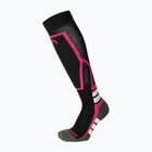 Șosete de schi pentru copii Mico Medium Weight Warm Control Ski nero/fucsia
